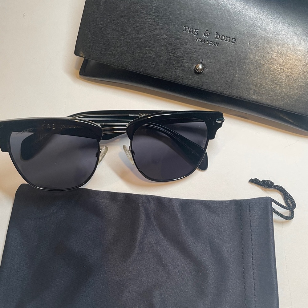 Rag & Bone Classic Black Sunglasses